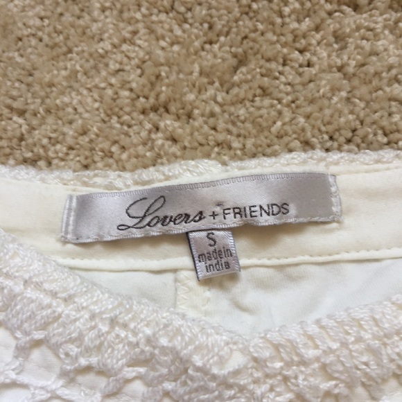 Lovers + Friends Ivory Crochet Shorts - Picture 3 of 3